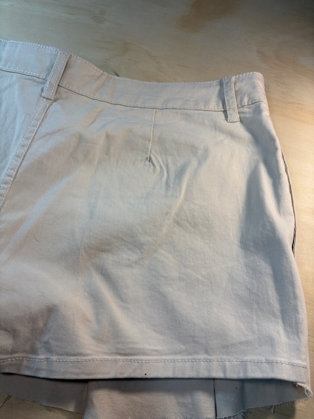 Rewash Pleated Mini Skort Tan Raw Edge Sz 13 NWT - Picture 12 of 12